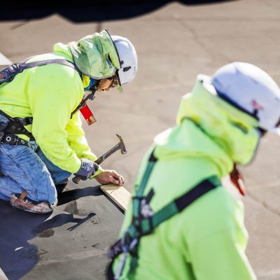 RoofCare RoofCare on Monday, Dec. 4, 2023 in Albuquerque, New Mexico. (Photo by Michael Ciaglo)